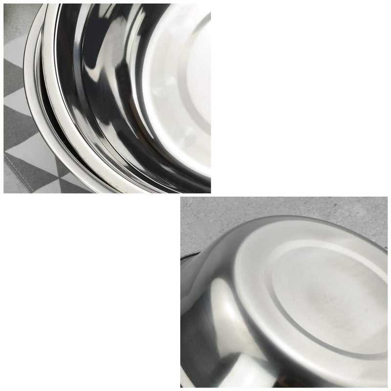 Hommp 4-Pack Large Stainless Steel Mixing Bowls/Metal Prep Bowls, 10-Inch - Image 3